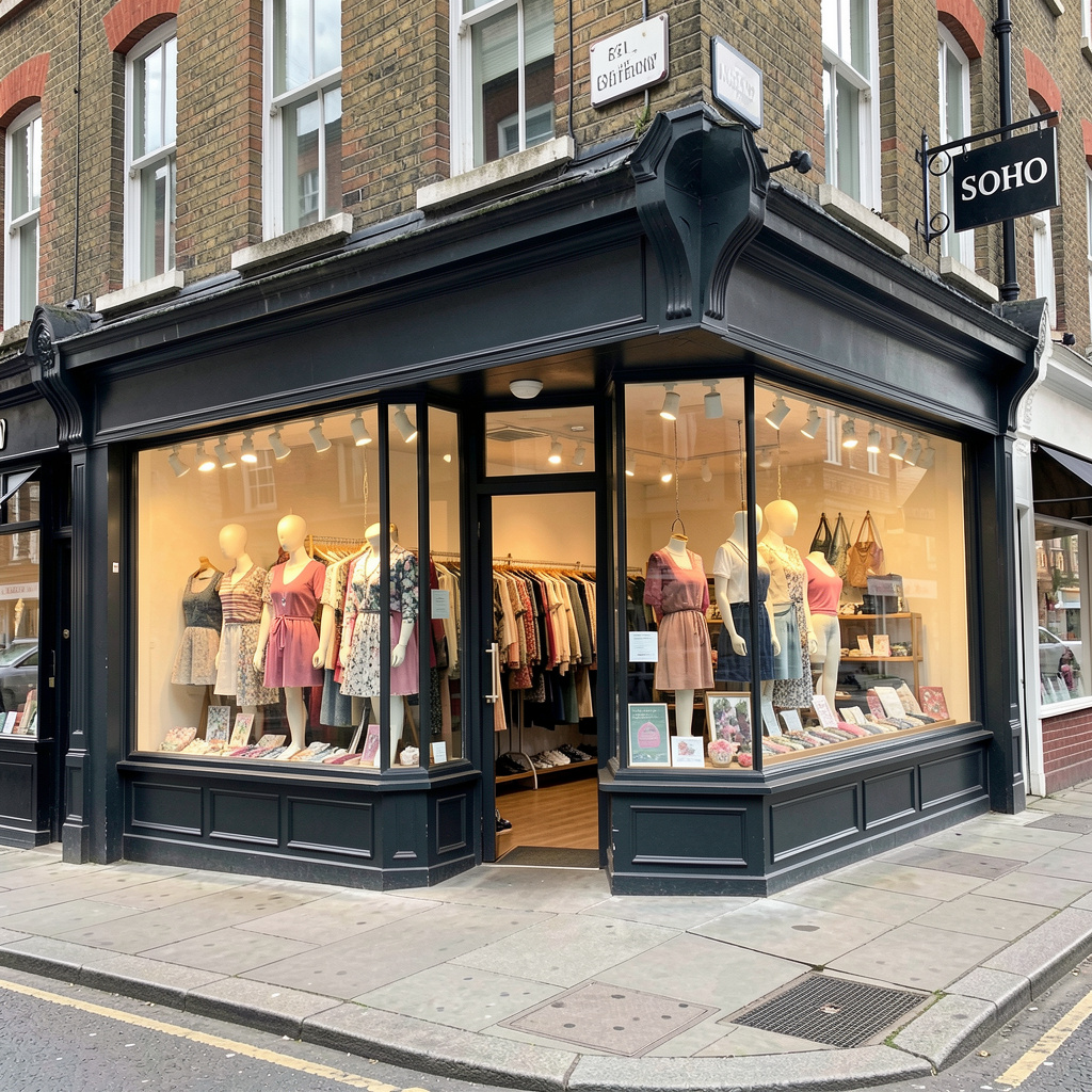 Tlixarenzle craft store exterior in London Soho